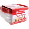 Rubbermaid TakeAlongs Sandwich Food Storage Containers, 2.9 Cup, Tint Chili,