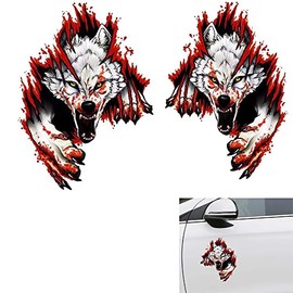 3D Wolf Head Sticker Wolf