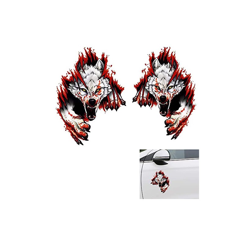 3D Wolf Head Sticker Wolf