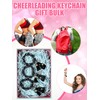 Henoyso 20 Pcs Cheer Beaded Wristlet Keychains Bulk Acrylic Cheer