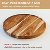10-inch Acacia Wood Lazy Susan Organizers, ACIAZAAZ Lazy Susan Turntable