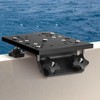 Gisafai Universal Aluminum Downrigger Bracket for 45/90 Degree Boat Track