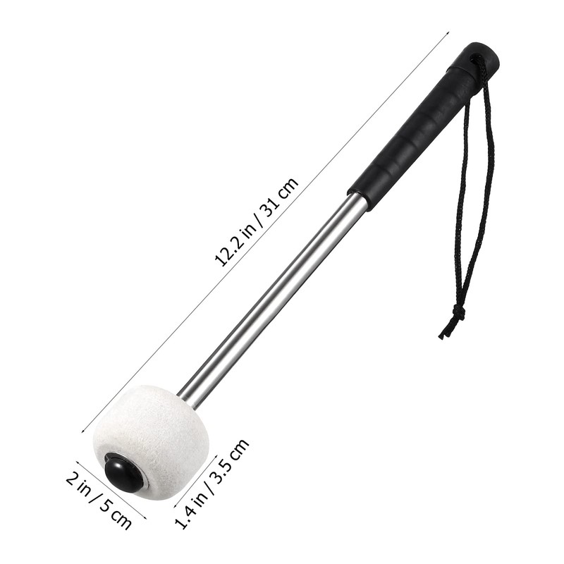 Bass Drum Wool Felt with Stainless Steel Handle Percussion Instrument