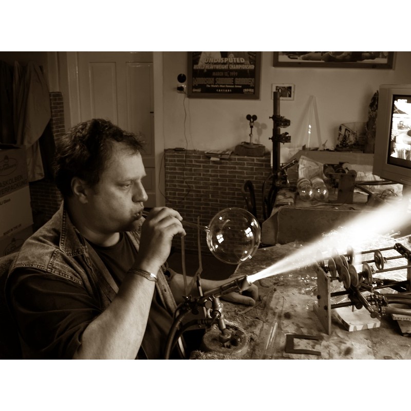 Bell with Clapper "Tradition" Hand- Blown by "Jingle Bells Lauscha"