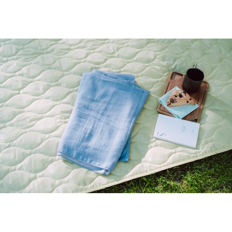 Snow Peak UG-581 Soft Gauze Shawl, Stole Scarf, Light Blue,