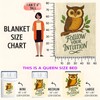mrfwo Wise Owl Blanket, Soft Flannel Follow Your Intuition Throw