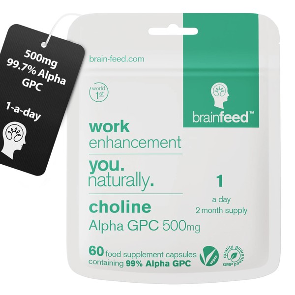 brain feed Alpha GPC Capsules (60) | 1-a-Day | 99.7%*