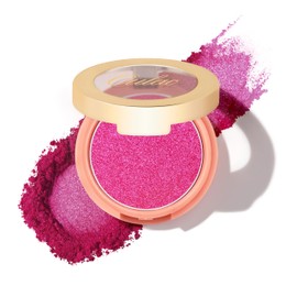 Oulac Shimmer Blush Make-Up, Long Lasting Cheeks Makeup Blush Powder, Water and Sweat-Resistant, Vegan Cream Blush and Cruelty Free, F12 Razzmatazz