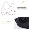 DELIMIRA Women's Front Fastening Bra with Underwire, Full Coverage, Large
