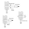 sourcing map Ball Lock Pins with Button Handle 304 Stainless