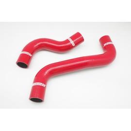 Autobahn88 Radiator Coolant Silicone Hose Kit, compatible with 2012-2018 Subaru Forester SJ FA20 FB20 FB25 (Red -without Clamp Set)