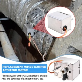 M847D1004 Damper Actuator Motor Replacement for Honeywell Zone M847DM847D1004 Damper Motor, Old ARD and ZD Series HVAC Zone General Purpose Spring Return 2-Wire Damper Actuator, 24 VAC