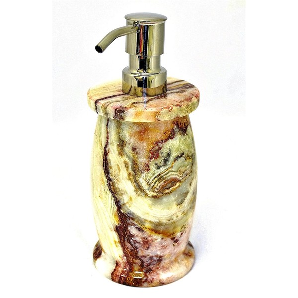 Nature Home Decor 704MG Multi Green Onyx Lotion Dispenser of Bathroom Accessories of Pacific Collection
