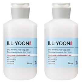 Illiyoon Ceramide Ato Inner Moisturizing Mildly Acidic Sensitive Skin, 250ml, 2 Pieces / 일리윤 세라마이드 아토 속보습 약산성 민감성 스킨, 250ml, 2개