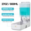 AIKE Wall Mount Liquid Soap Dispenser, 27oz Large Capacity with