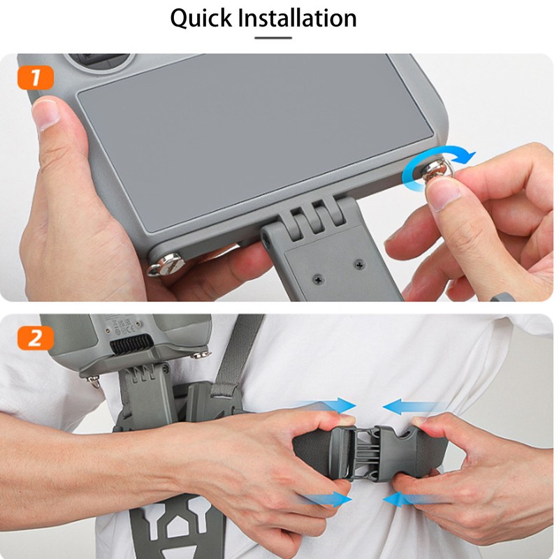 Drone RC Chest Mount Adjustable Angle Foldable Drone Controller Chest