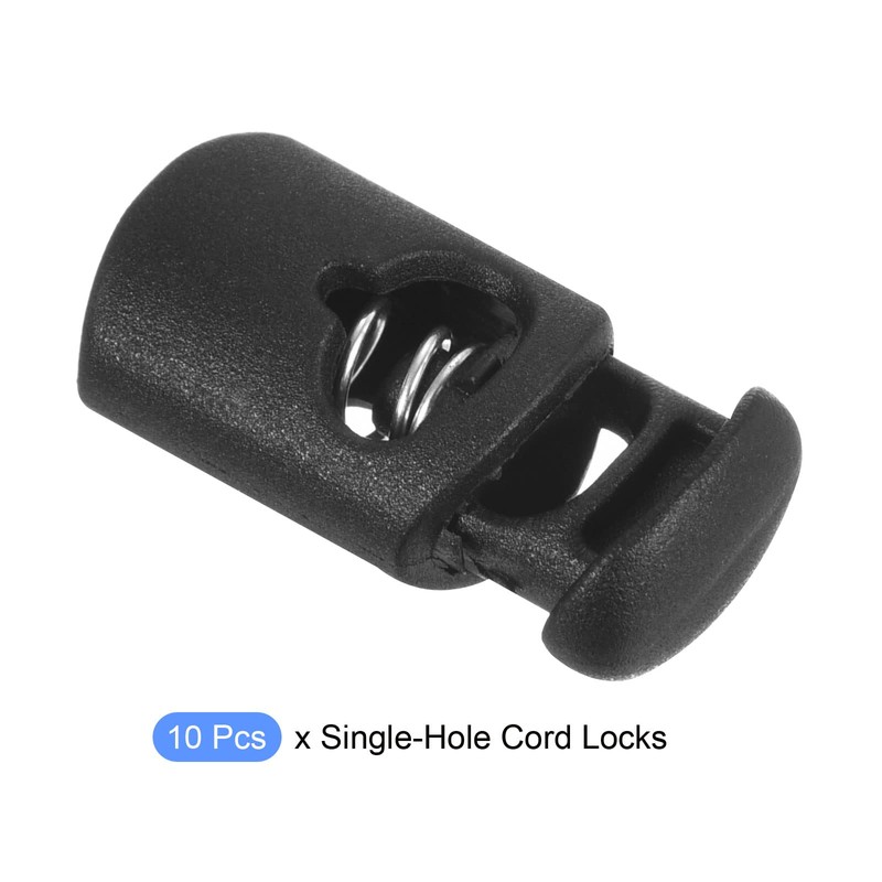 [METALLIXITY] 10pcs Plastic Cord Lock, Cord Stopper, 0.16 inch (4