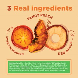 RIND Snacks | Orchard Blend | Persimmons, Apples & Peaches | Dried Fruit Superfood | Chewy Snack | All Natural | Fiber Rich | Vitamins A, C, & E | Gluten Free | Vegan | Fruit Snacks | 3 oz | 3 Pk