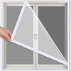 Ultra-Strong Transparent Windproof Vinyl Window Draft Stopper Curtain Windproof Vinyl (100x105)