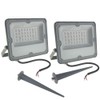 QUANS 2-Pack 20W LED Flood Lights - Cool White 6000K,