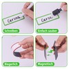 Meetory Magnetic Strips Writeable, 20 Wipe-Clean Magnetic Signs, Universal Whiteboard
