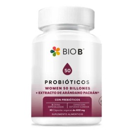 Bio B | Probióticos Women 50 Billones + Extracto De Arándano | Cepas para mujer | probióticos vaginales