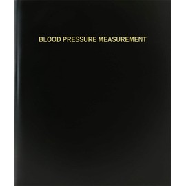 BookFactory Blood Pressure Measurement Log Book/Journal/Logbook - 120 Page, 8.5''x11'', Black Hardbound (XLog-120-7CS-A-L-Black(Blood Pressure Measurement Log Book))