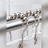 Roller Ball Shower Curtain Hooks for Bathroom – 12-Piece Hanging