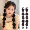 NT-ling 2 PCS Bubble Braided Ponytails Hair Extensions Synthetic Braid
