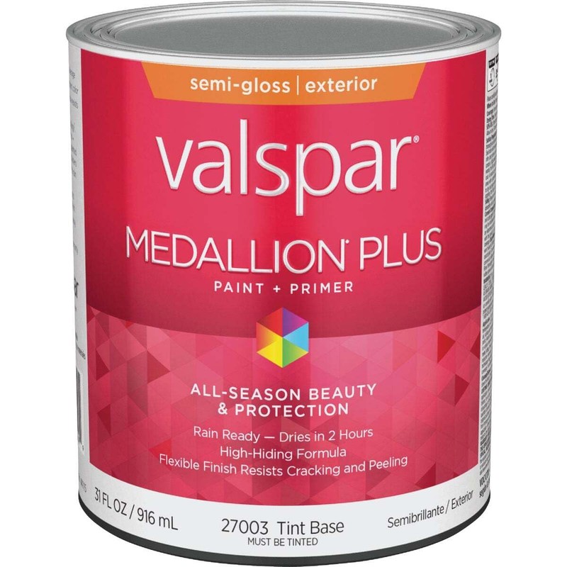 Valspar 27003 Tint Base Medallion Plus Exterior Paint & Primer,