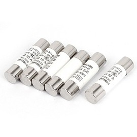 uxcell AC 500V 10A RO15 RT18 RT14 10x38mm Cylindrical Ceramic Tube Fuses 6pcs