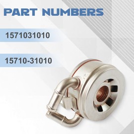 cycwer Oil Cooler Assembly 1571031010 15710-31010 Fits for 2005-2016 Tacoma 2003-2009 4Runner 2004-2011 Tundra Oil Cooler Assembly