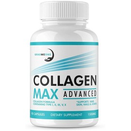 Premium Marine Collagen Supplements for Women, Ultra Potent Marine Collagen Capsules with Hyaluronic Acid and 1500mg Collagen Peptides per Serving to Support Joints, Hair, Skin, Nails & Bones