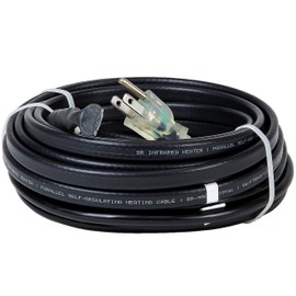 Dr Infrared Heater DR-9RC1018 Heating Cables for Pipes and roof, 18 FT, Black