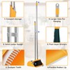 SONCAL Broom and Dustpan Set with Long Handle 52", Standing