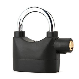 Haosie Alarm Lock, Universal 110db Alarm Padlock, Anti-Theft Security Siren Alarm Lock, Keyed Padlock for Door Window Motor Bicycle