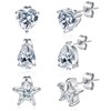 VOLUKA Stainless Steel Stud Earrings - Cubic Zirconia Stud Earrings