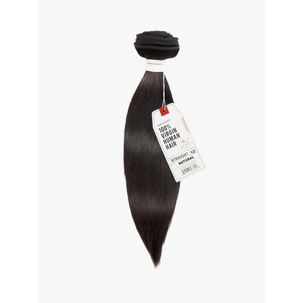 Sensationnel Bare&Natural 100% Virgin Human Hair Weave - 7A STRAIGHT 12" (Natural Black)