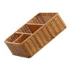 LABRIMP Woven Storage Basket Cosmetic Organiser Drawer Dividers Organizer Decorative