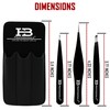 HB Professionals Tweezers Set With Case - Premium Stainless Steel