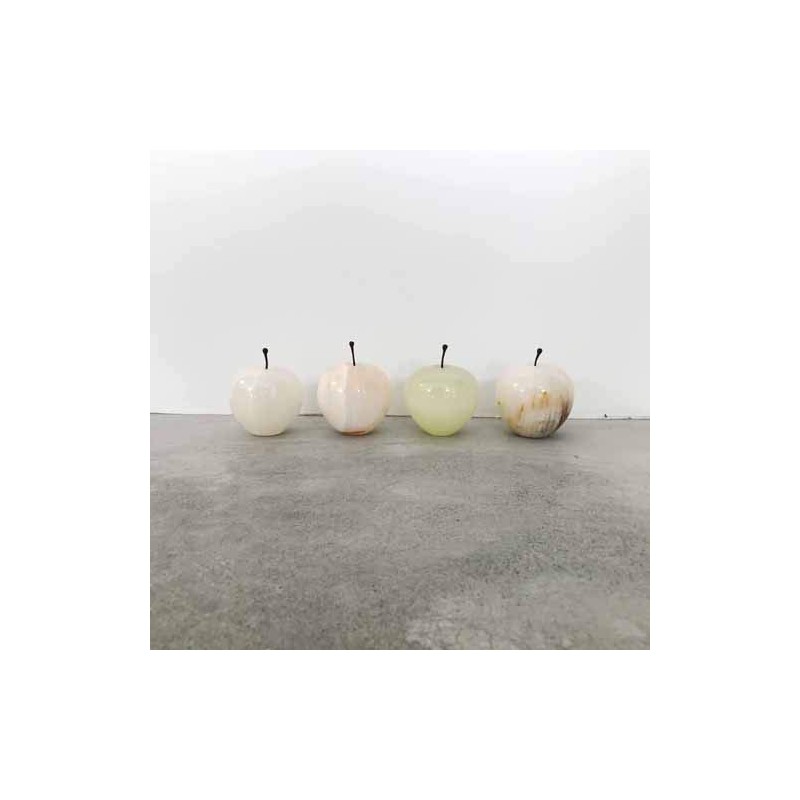 Marble Apple Large Marble Apple Large White Interior Marble Paperweight