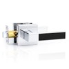 Probrico Heavy Duty Square Door Handle with Black Leather Hand