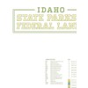 Idaho State Parks & Federal Lands Map 18x24 Poster (Sage