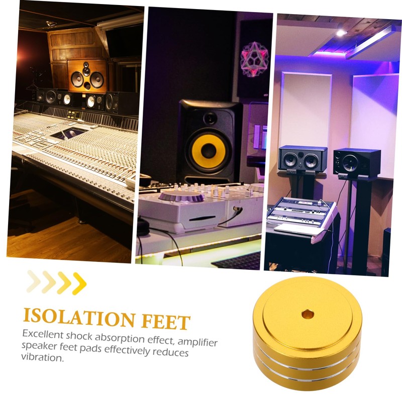 LABRIMP 4 Sets Speaker Cabinet Feet Pads Slip Ring Isolating