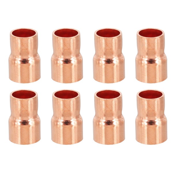 PATIKIL 12mm to 10mm ID Copper Reducer, 8pcs 99.9% Pure