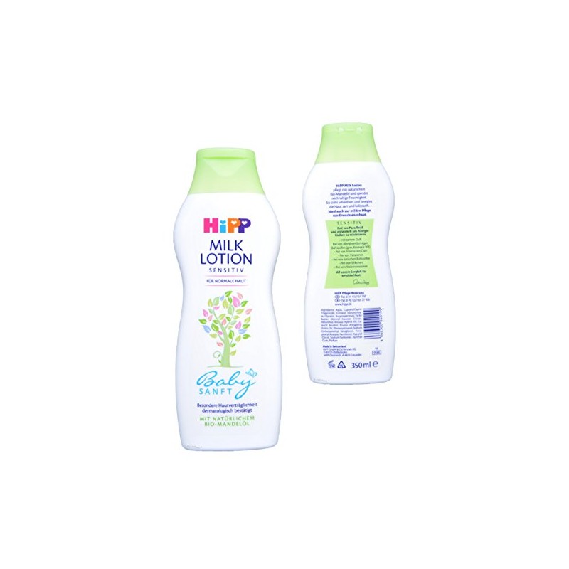 HiPP Babysanft Milk Lotion Pack of 2 x 350 ml