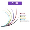 Round Lash Extension 0.05/17MM/CC-Curl Russian Volume Tray Wholesale Supplies,Single Individual