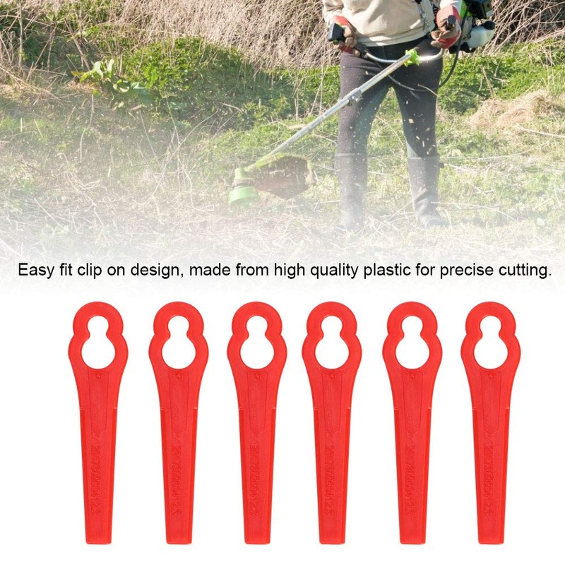 Annadue 40Pcs Plastic Cutters Blades Replacement for Cordless Grass Trimmer
