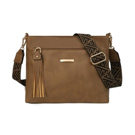 GLITZALL Crossbody Bags for Women Shoulder Bags with Multi Pockets Adjustable Vintage Handbag Messenger Bags Fashion Daily Use