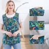 Nanxson Women Cobbler Apron with 2 Patch Pockets, Cotton Printed